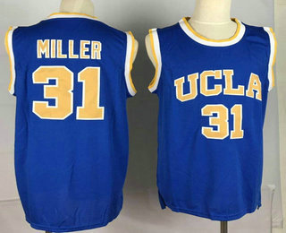 Men's UCLA Bruins #31 Reggie Miller Blue College Basketball Jersey