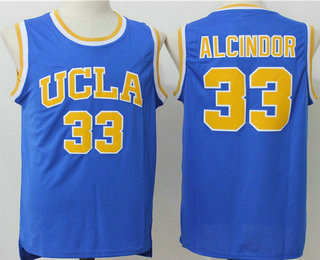 Men's UCLA Bruins #33 Lew Alcindor Blue College Jersey
