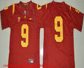 Men's USC Trojans #9 JuJu Smith-Schuster Red Limited Stitched College Football 2016 Nike NCAA Jersey