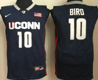 Men's Uconn Huskies #10 Sue Bird Navy College Basketball Jersey