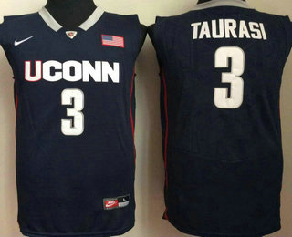 Men's Uconn Huskies #3 Diana Taurasi Navy College Basketball Jersey