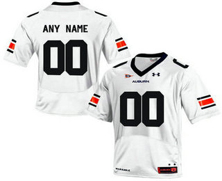 Men's Under Armour Customized Auburn Tigers College Football Jersey - White 1