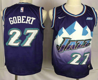 Men's Utah Jazz #27 Rudy Gobert Mountain Purple 2019 Nike Swingman 5 For The Fight Stitched NBA Jersey