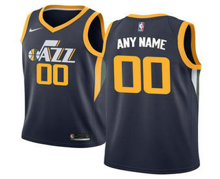 Men's Utah Jazz Nike Navy Swingman Custom Jersey - Icon Edition
