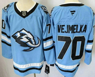 Men's Utah Mammoth #70 Karel Vejmelka Blue Authentic Jersey
