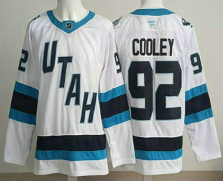Men's Utah Mammoth #92 Logan Cooley White Authentic Jersey