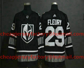 Men's Vegas Golden Knights #29 Marc-Andre Fleury Black 2019 NHL All-Star Game Adidas Stitched NHL Jersey