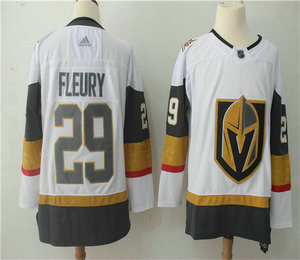 Men's Vegas Golden Knights #29 Marc-Andre Fleury White 2017-2018 Hockey Stitched NHL Jersey