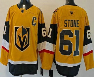 Men's Vegas Golden Knights #61 Mark Stone Gold Authentic Jersey