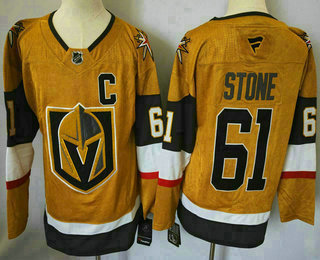 Men's Vegas Golden Knights #61 Mark Stone Gold Authentic Jersey