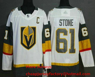 Men's Vegas Golden Knights #61 Mark Stone White Authentic Jersey