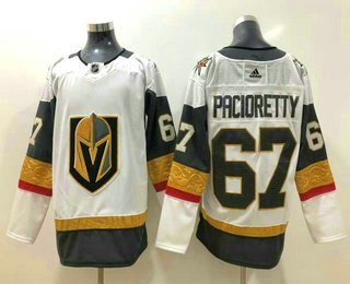 Men's Vegas Golden Knights #67 Max Pacioretty White 2017-2018 Hockey Stitched NHL Jersey