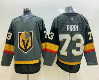 Men's Vegas Golden Knights #73 Brandon Pirri Gray Adidas Stitched NHL Jersey