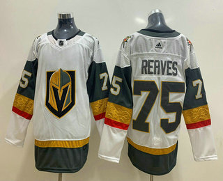 Men's Vegas Golden Knights #75 Ryan Reaves White Adidas Stitched NHL Jersey