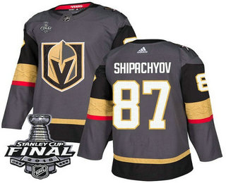 Men's Vegas Golden Knights #87 Vadim Shipachyov Gray Stitched NHL Home with 2018 Stanley Cup Final Patch  Jersey