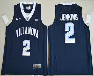 Men's Villanova Wildcats #2 Kris Jenkins Navy Blue College Basketball Stitched Nike Swingman Jersey