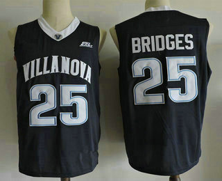 Men's Villanova Wildcats #25 Mikal Bridges Navy Blue College Basketball Nike Swingman Stitched NCAA Jersey
