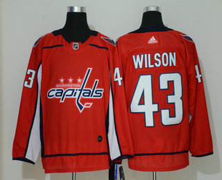 Men's Washington Capitals #43 Tom Wilson Red Adidas Stitched NHL Jersey