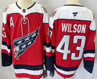 Men's Washington Capitals #43 Tom Wilson Red Alternate Authentic Jersey