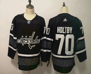 Men's Washington Capitals #70 Braden Holtby Black 2019 NHL All-Star Game Adidas Stitched NHL Jersey