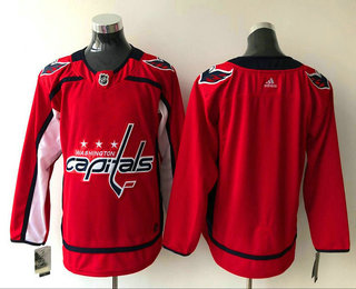 Men's Washington Capitals Blank Red 2017-2018 Hockey Stitched NHL Jersey