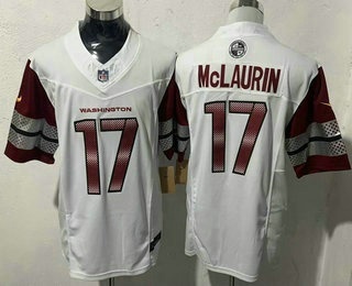 Men's Washington Commanders #17 Terry McLaurin Limited White FUSE Vapor Jersey