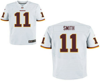 Men's Washington Redskins #11 Alex Smith White Road Stitched NFL Nike Elite Jersey