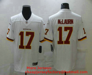 Men's Washington Redskins #17 Terry McLaurin White NEW 2020 Vapor Untouchable Stitched NFL Nike Limited Jersey