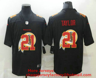 Men's Washington Redskins #21 Sean Taylor Black 2020 Shadow Logo Vapor Untouchable Stitched NFL Nike Limited Jersey