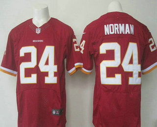 Men's Washington Redskins #24 Josh Norman Burgundy Red Team Color NFL Nike Elite Jersey