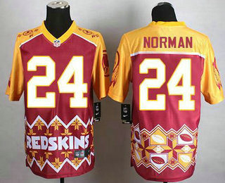 Men's Washington Redskins #24 Josh Norman Nike 2015 Noble Fashion Elite Jersey
