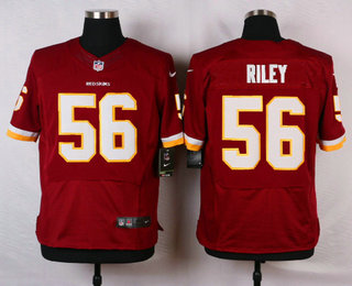 Men's Washington Redskins #56 Perry Riley Burgundy Red Team Color NFL Nike Elite Jersey