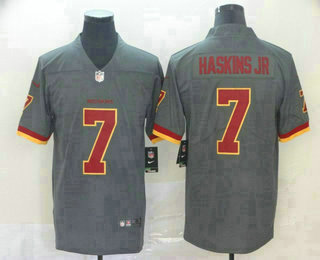 Men's Washington Redskins #7 Dwayne Haskins Jr Grey 2019 Inverted Legend Stitched NFL Nike Limited Jersey