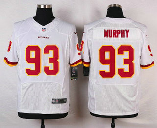 Men's Washington Redskins #93 Trent Murphy White Road NFL Nike Elite Jersey