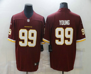 Men's Washington Redskins #99 Chase Young Burgundy Red NEW 2020 Vapor Untouchable Stitched NFL Nike Limited Jersey