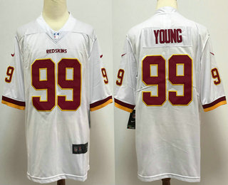 Men's Washington Redskins #99 Chase Young White 2020 NEW Vapor Untouchable Stitched NFL Nike Limited Jersey