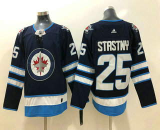 Men's Winnipeg Jets #25 Paul Stastny Blue 2017-2018 Hockey Stitched NHL Jersey