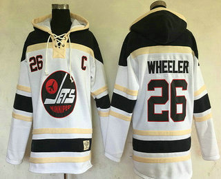 Men's Winnipeg Jets #26 Blake Wheeler White 2017 Winter Classic Stitched NHL Old Time Hockey Hoodie
