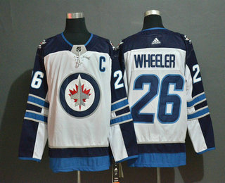 Men's Winnipeg Jets #26 Blake Wheeler White Adidas Stitched NHL Jersey