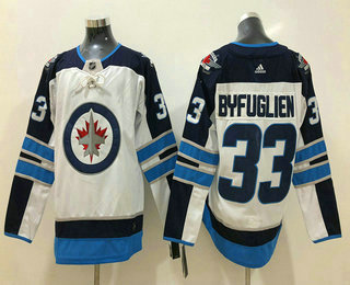 Men's Winnipeg Jets #33 Dustin Byfuglien White 2017-2018 Hockey Stitched NHL Jersey