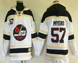 Men's Winnipeg Jets #57 Tyler Myers White 2017 Winter Classic Stitched NHL Old Time Hockey Hoodie