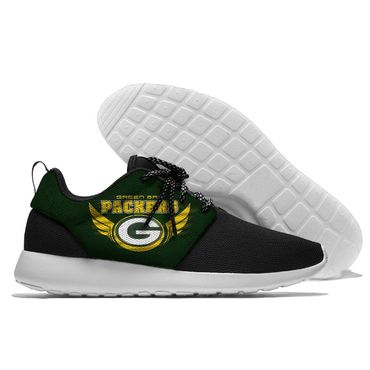 Men and women NFL Green Bay Packers Roshe style Lightweight Running shoes 2