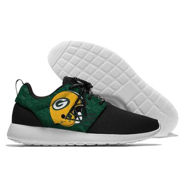 Men and women NFL Green Bay Packers Roshe style Lightweight Running shoes 3