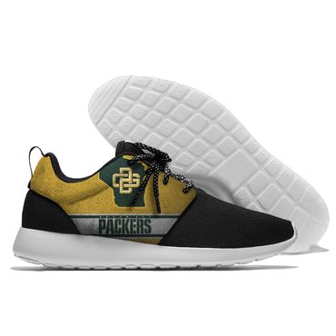 Men and women NFL Green Bay Packers Roshe style Lightweight Running shoes 5