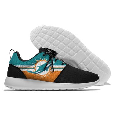 Men and women NFL Miami Dolphins Roshe style Lightweight Running shoes (2)