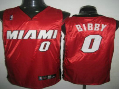 Miami Heat 0 Bibby Red Jersey