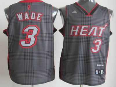 Miami Heat 3 Dwyane Wade Black Rhythm Fashion Jersey