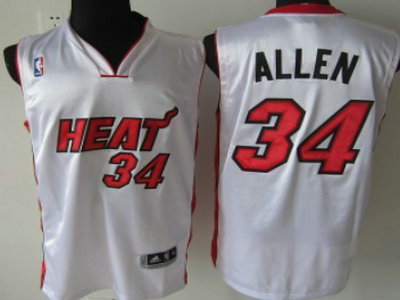 Miami Heat 34 Ray Allen White Authentic Jersey