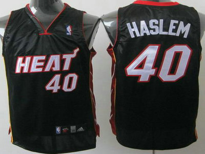Miami Heat 40 Udonis Haslem Black NBA Jerseys
