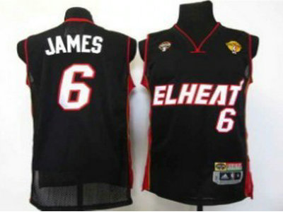 Miami Heats 6 James 2010 Finals Black Latin Nights Jersey